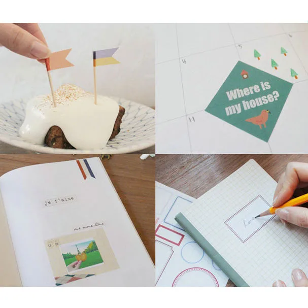 Ежедневная декоративная наклейка-винтажная дорожная фотонаклейка набор