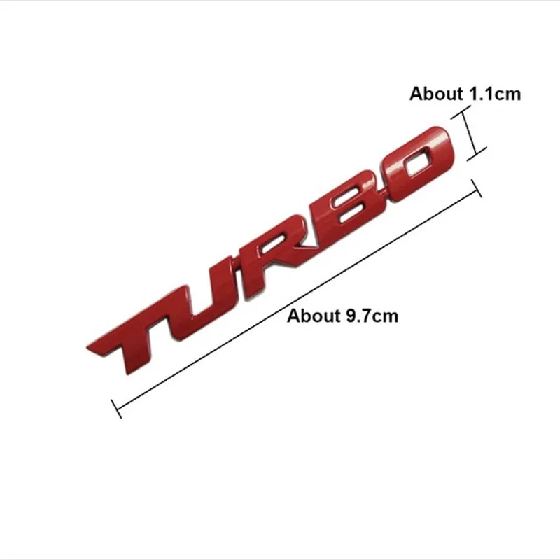 Стайлинга автомобилей 3D Металлическая Эмблема Turbo Стикеры тела сзади значок