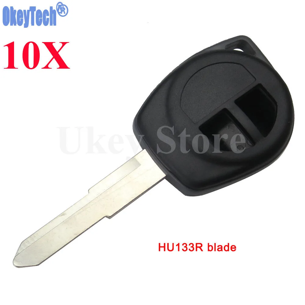 

OkeyTech 10PCS/LOT 2 Button Car Remote Key Fob Case Shell For Suzuki Swift Splash SX4 Liana Aerio Grand Vitara Vauxhall Agila