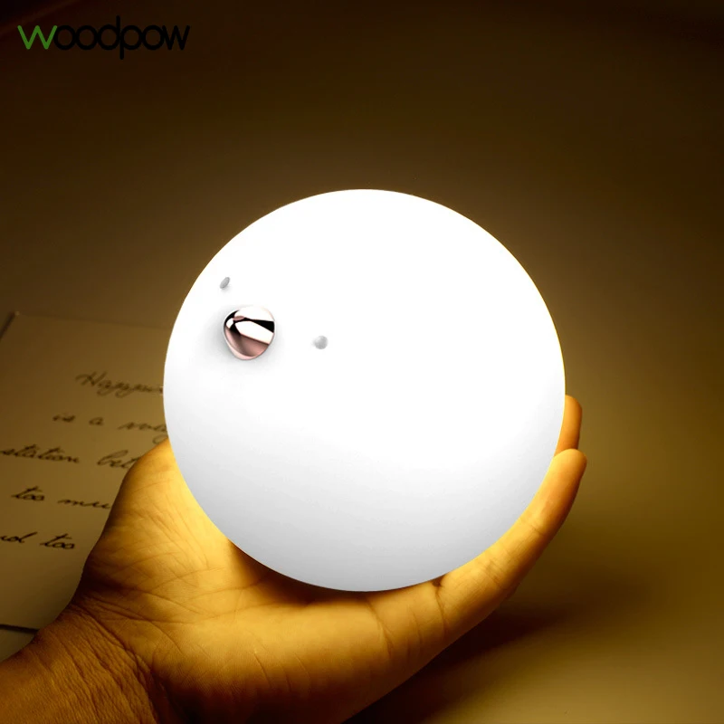 Милая светодиодная перезаряжаемая лампа DODO Bird Woodpow 7 видов цветов мягкий