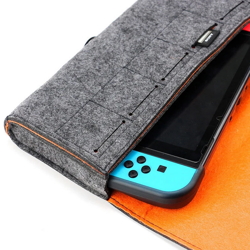 Сумка для хранения для консоли nintendo Switch Pika Чехол Прочный чехол для nintendo NS Switch игровая консоль Войлок сумка аксессуары
