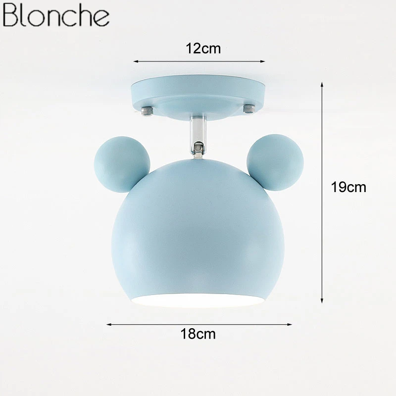 Современные светодиодные потолочные светильники Микки для детей гостиной