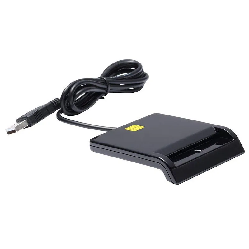 

Type C Smart Card Reader Common Access CAC Card Reader for Sim/ATM/IC ID Cards QJY99