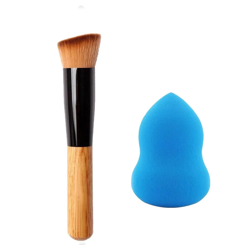 Makeup Set Bittb набор косметики Тональная основа для лица мягкая губка слоеная деревянная Кисть для макияжа пудра Craeam Кисти Набор инструментов для красоты - Цвет: Makeup Set