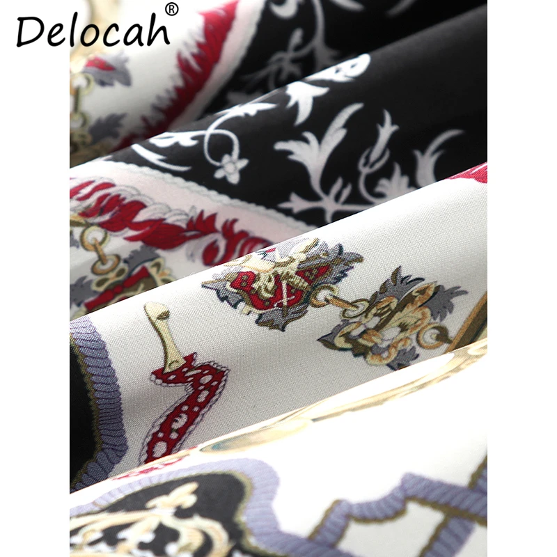 Женское винтажное короткое платье Delocah подиумное с коротким рукавом и