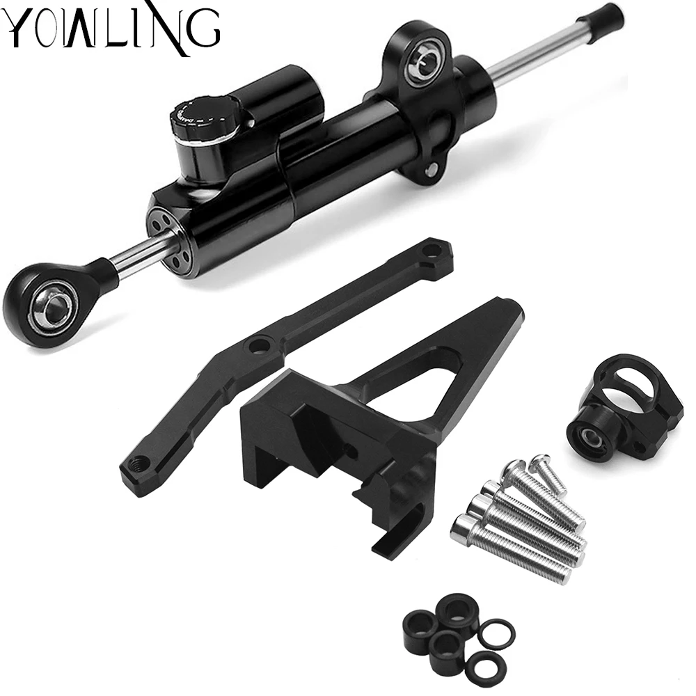 Регулируемый кронштейн для стабилизации рулевого механизма мотоцикла крепление