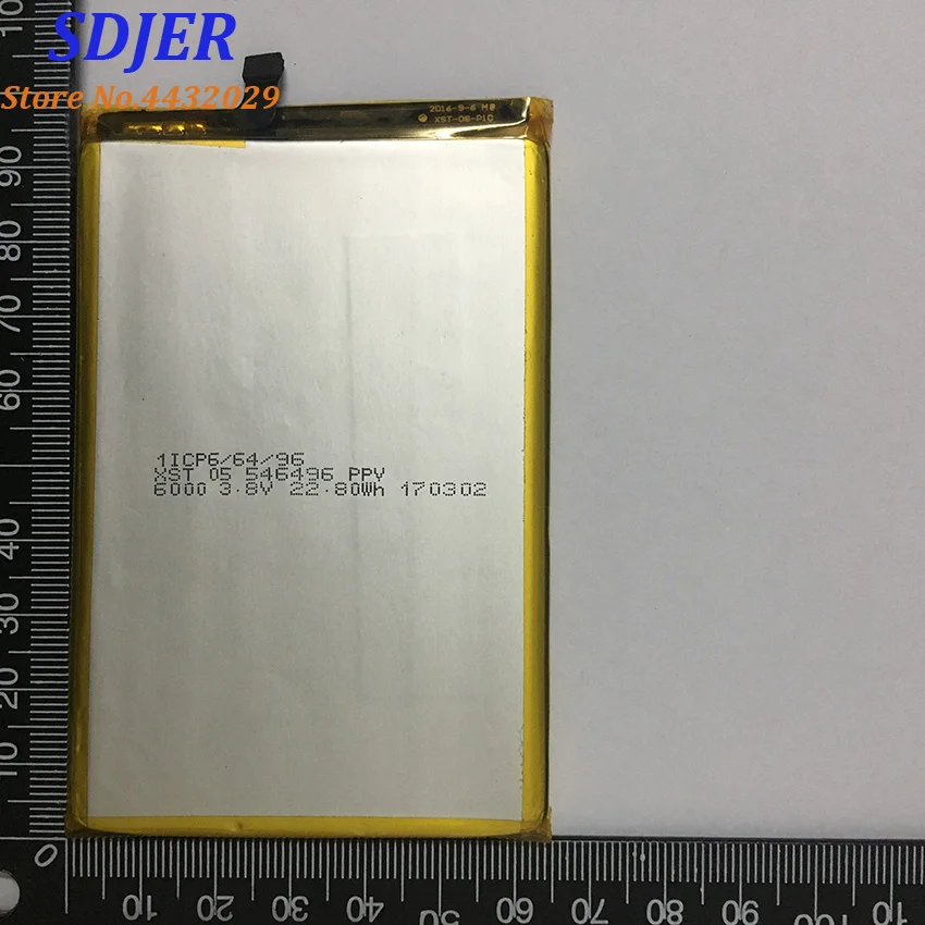 100% новый литий ионный аккумулятор Blackview P2 и Lite 6000 мАч сменный резервный для