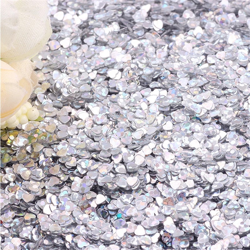 Pf 3 мм Сердце блесток 40 г пайетками свободные Блёстки для Вышивание Craft DIY