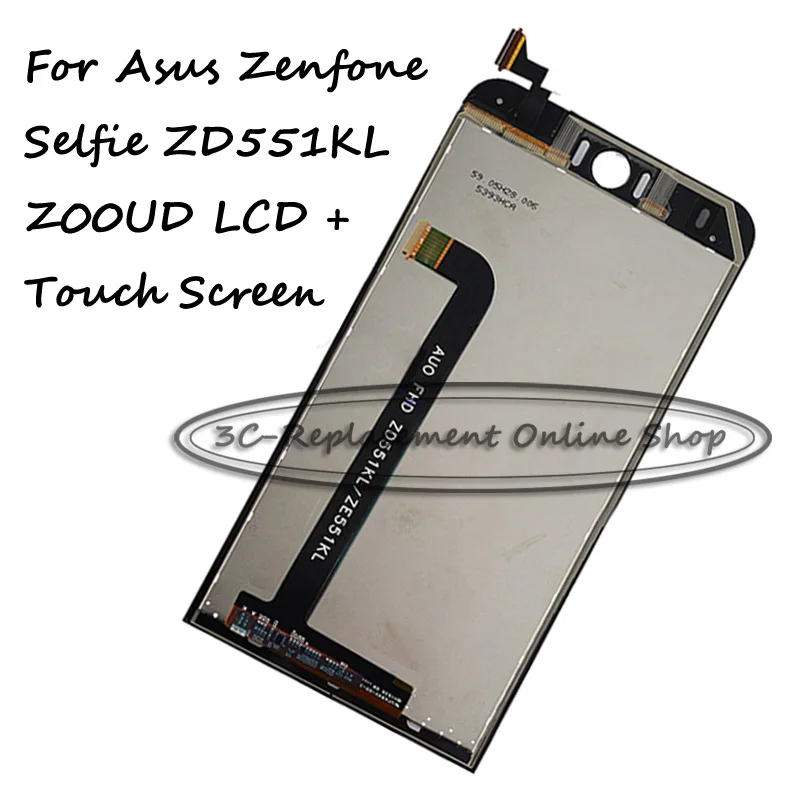 Черный Полный ЖК-дисплей 5 дюйма + цифровой преобразователь сенсорного экрана в