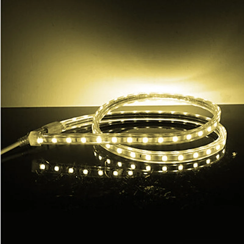 

LED strip SMD5050 waterproof strip white&warmwhite AC 220V for outdoor home decoration