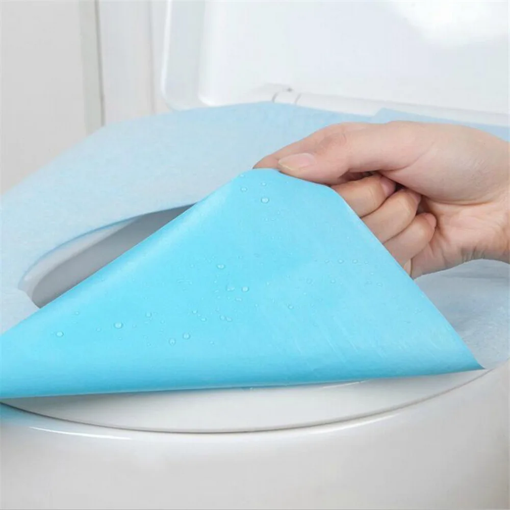 Pocket size Travel disposable Hygienic toilet seat cover Anti-bacterial 45*37cm Pregnant women Pad JJ-ZBD14 | Дом и сад