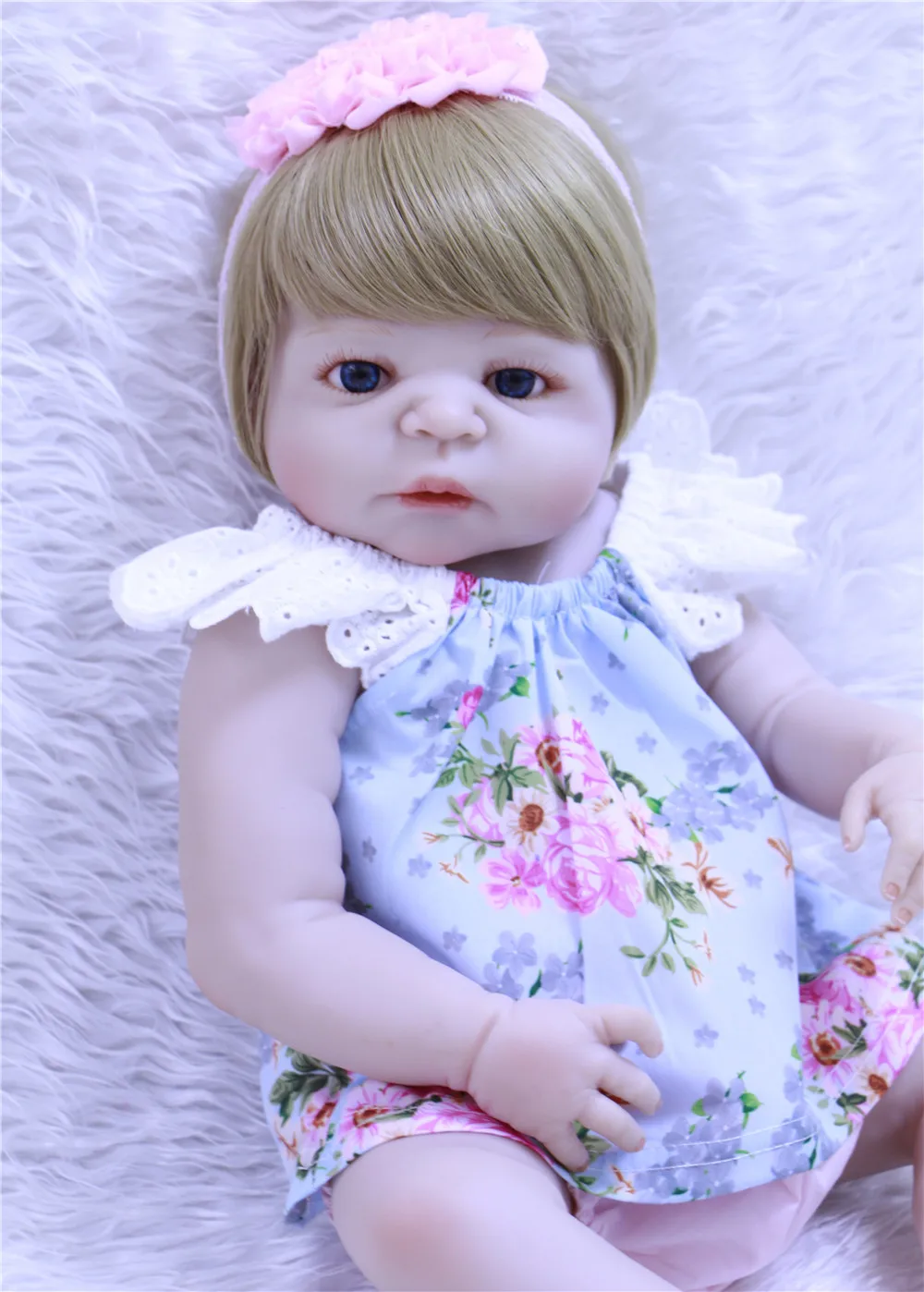 NPK bebes reborn 55 см Силиконовая Кукла Reborn Girl игрушки Реалистичная кукла принцессы для
