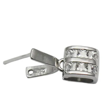 Beadsnice, цельное серебро, 925, винтажные соединители под замком, серебряная Зажимная подвеска-Бейл, Застежка для DIY, персонализированная подвеска, изготовление ювелирных изделий