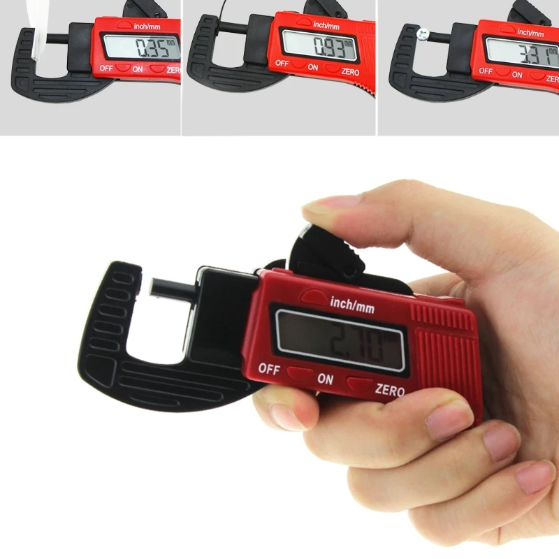 Цифровой Электронный микрометр из углеродного волокна толщиной 0 12 7 мм|Приборы
