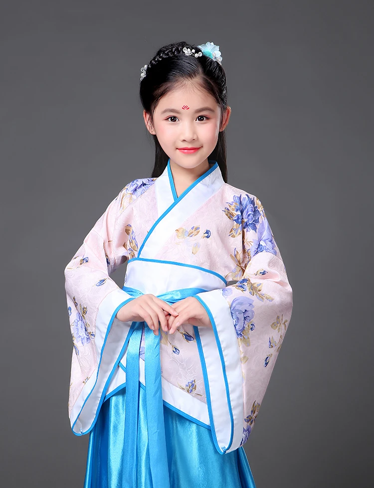 Традиционный Древний китайский народный танцевальный костюм hanfu одежда платье