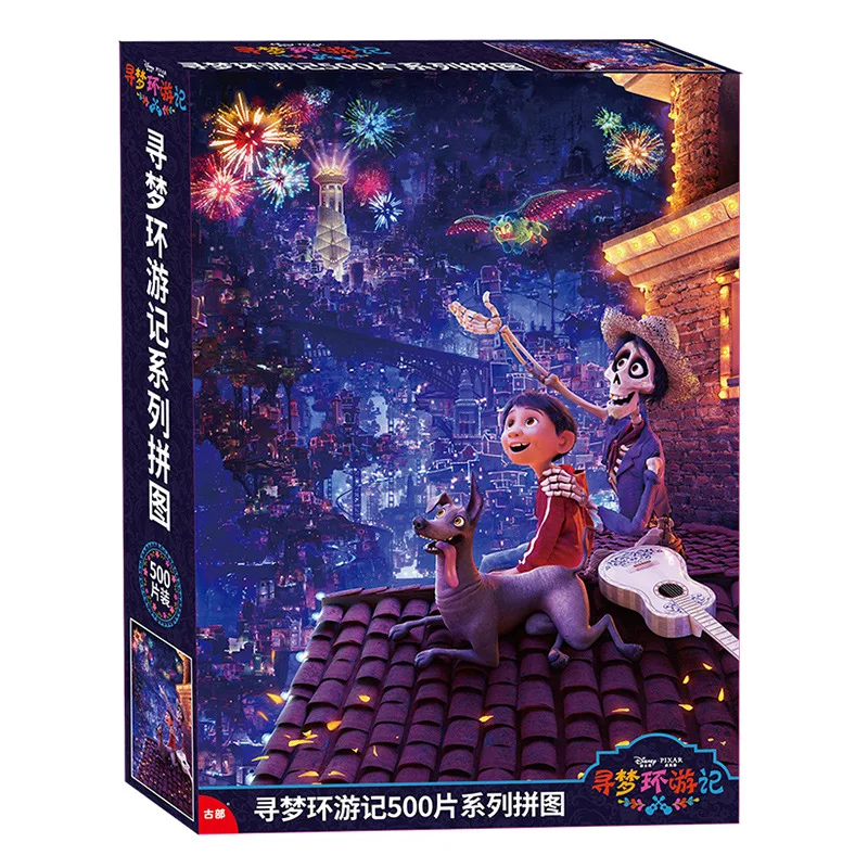 Disney 500 шт. головоломка детская игрушка для взрослых Marvel замороженная романтическая Игрушка Микки Человек-паук листовая бумага головоломка