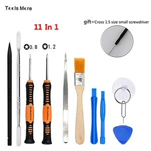 Многофункциональный Pentalobe 0,8 шлицевая 2,0 Torx T6 Y2.0 Набор прецизионных отверток Набор инструментов для ремонта iPhone ПК телефона - Цвет: FI-308Kit-11Pcs