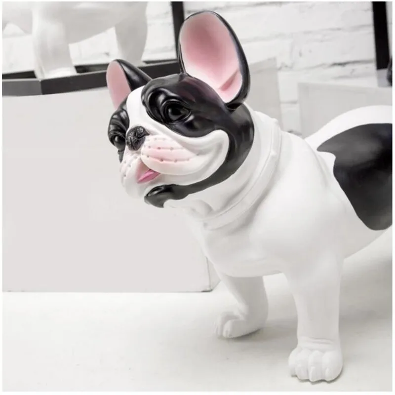 

Bao Guang Ta Show Window Bulldog Figurines Pet Dog Statue Animal Art Sculpture Plastic Crafts Home Decoration Accessories R1087