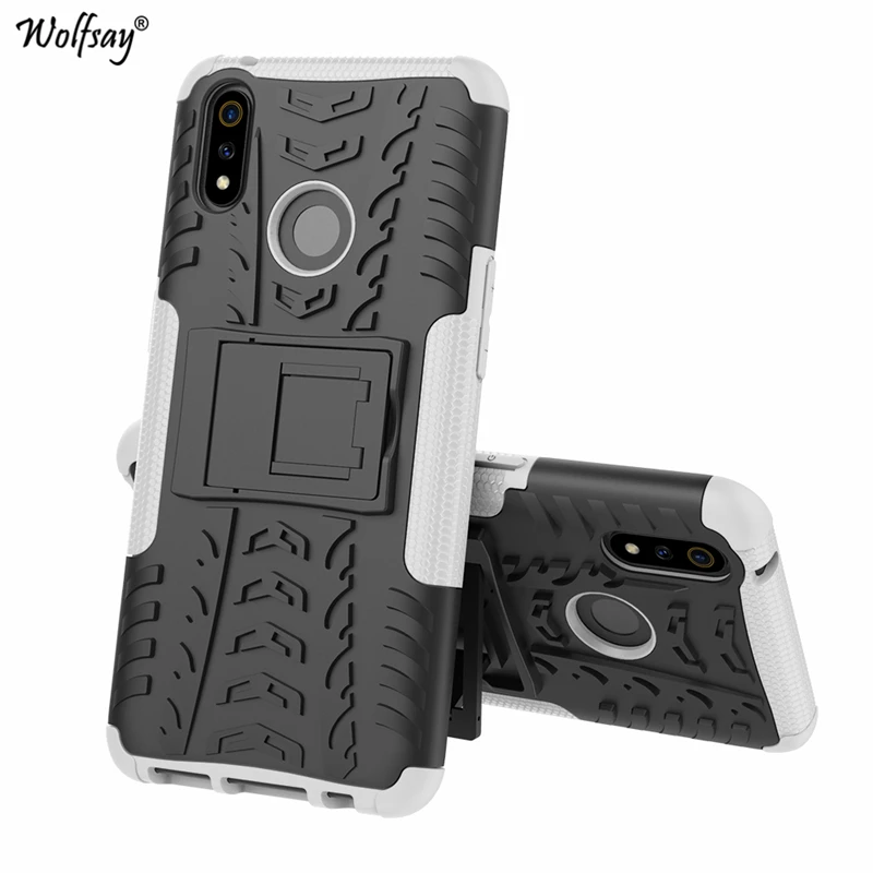 White Чехол для Oppo Realme 3 Pro чехол противоударный резиновый жесткий защитный чехол Oppo Realme 3 Pro Чехол Oppo Realme X 3 Pro RMX1851 - Цвет: White