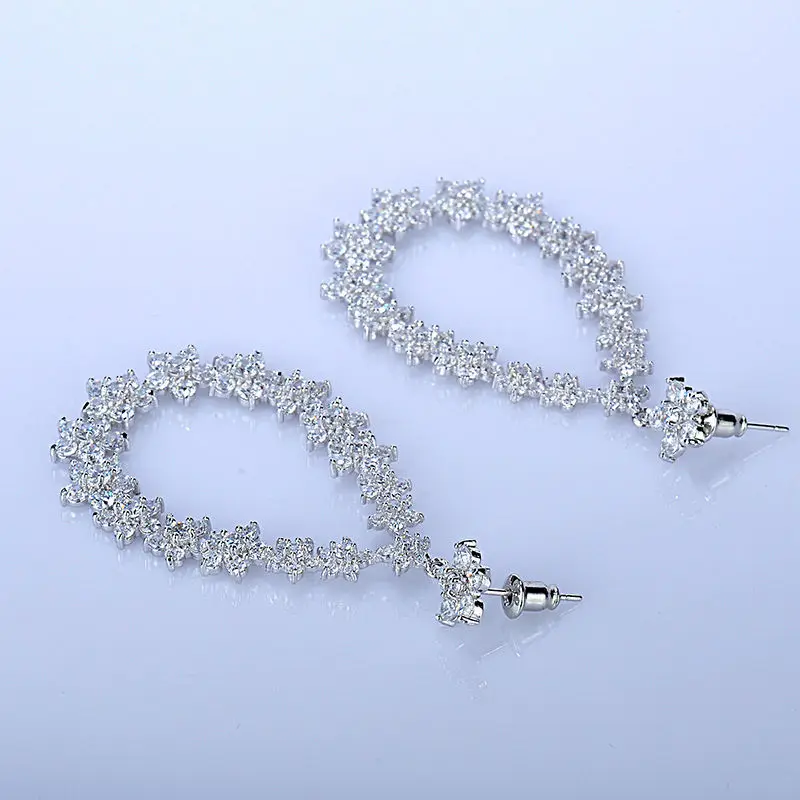 2015 Factory Waterdrop AAA CZ Earrings for Women Bridal Wedding Jewelry Luxury Banquet Dress Accessories GLE4508 | Украшения и