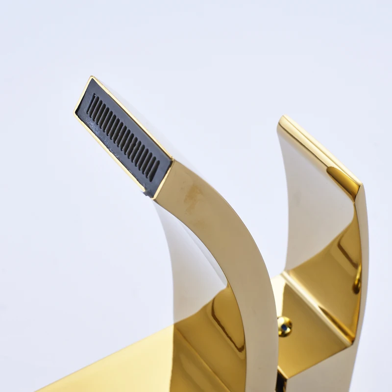 Латунный Смеситель для раковины кран с одной ручкой ванной комнаты квадратный