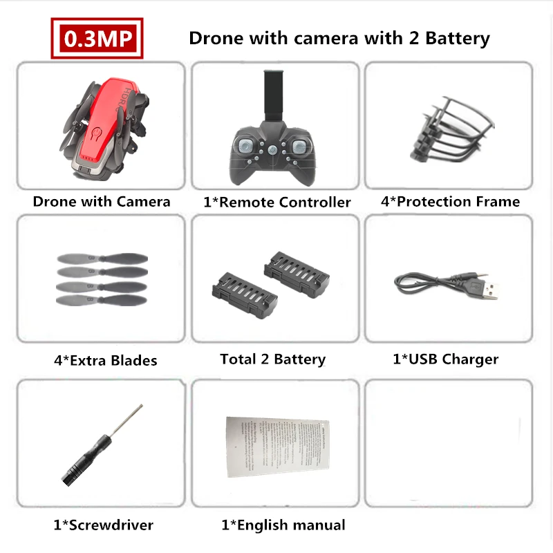 R5 0.3MP Camera 2B Мини-Дрон с/без 0,3 Мп камерой с высоким режимом удержания Квадрокоптер RC Квадрокоптер с камерой RTF складной Радиоуправляемый Дрон VS H36 E010 - Цвет: R5 0.3MP Camera 2B