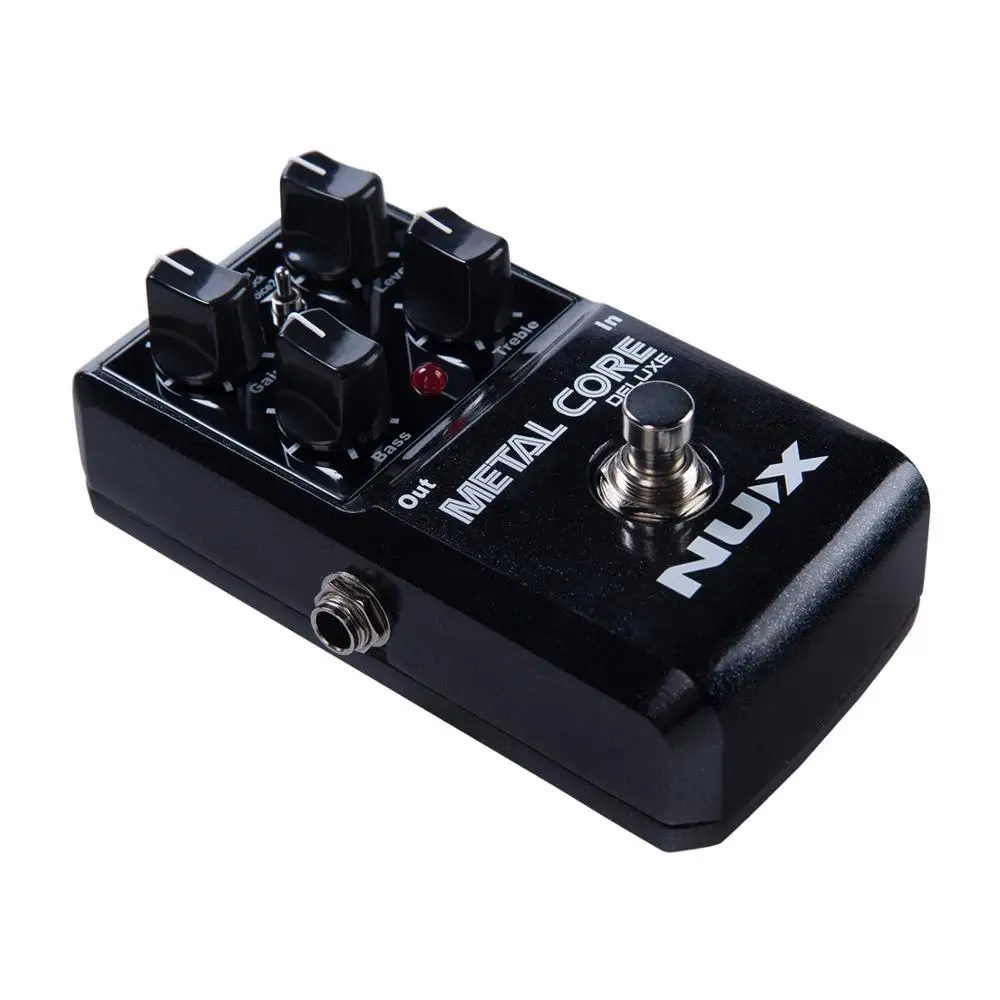 NUX Metal Core Deluxe Педаль Эффекта Искажения 2 полосный эквалайзер с блокировкой тона