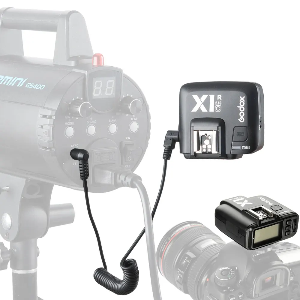 Godox X1C E-TTL II 2.4G Wireless Flash Trigger High Speed Sync For Canon EOS 6D 7D 60D 650D 5DIII TT685 (Transmitter + Receiver |