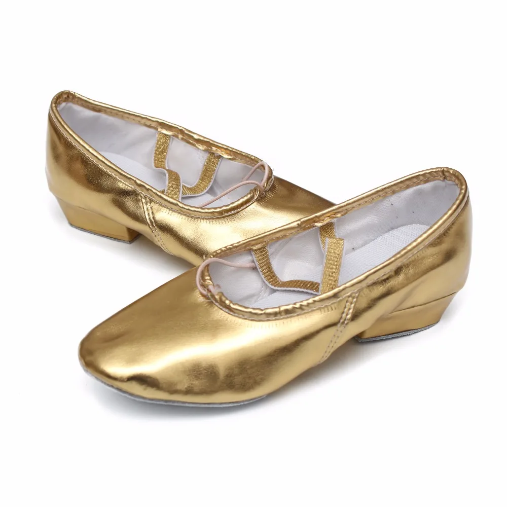 Женские мягкие балетные туфли для девушек обувь тренировок танцевальные из