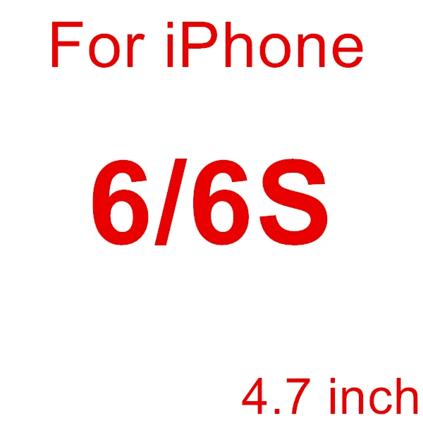 For iPhone 6 6S Переднее и заднее 2 шт. закаленное стекло для iPhone 8, 7, 6, 6S Plus, Защита экрана для iPhone XS 11 Pro Max X, XR, 5, 5S, SE, защитная пленка - Цвет: For iPhone 6 6S