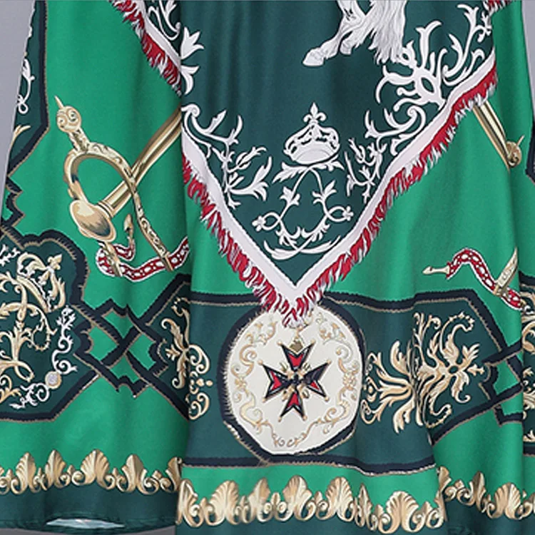 Винтажное женское длинное платье, летнее женское новое платье с круглым вырезом и длинным рукавом, платье с животным принтом, Vestidos de festa
