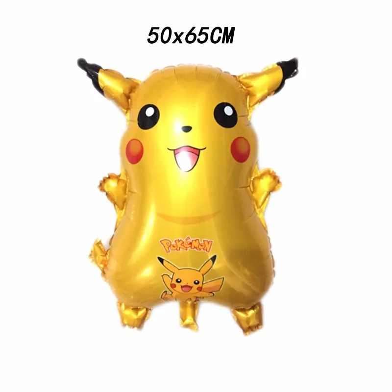 1pclarge Пикачу PokemonGo гелиевые фольгированные шары, украшения для дня рождения, подарок на день детей, детские игрушки, надувные шары