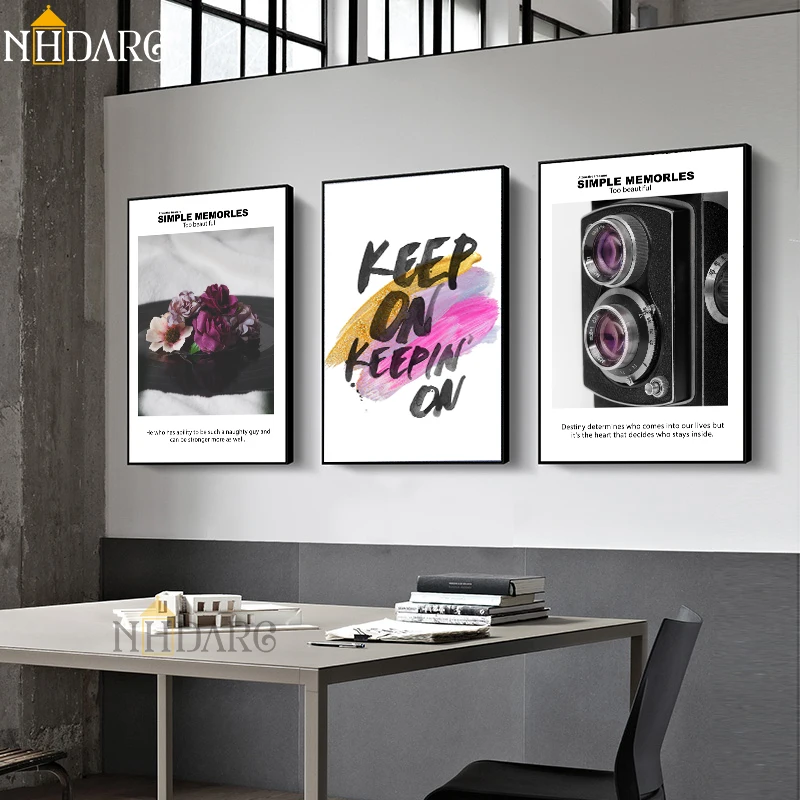 Современный простой модный стиль вдохновляющие сохранить цитату холст печать