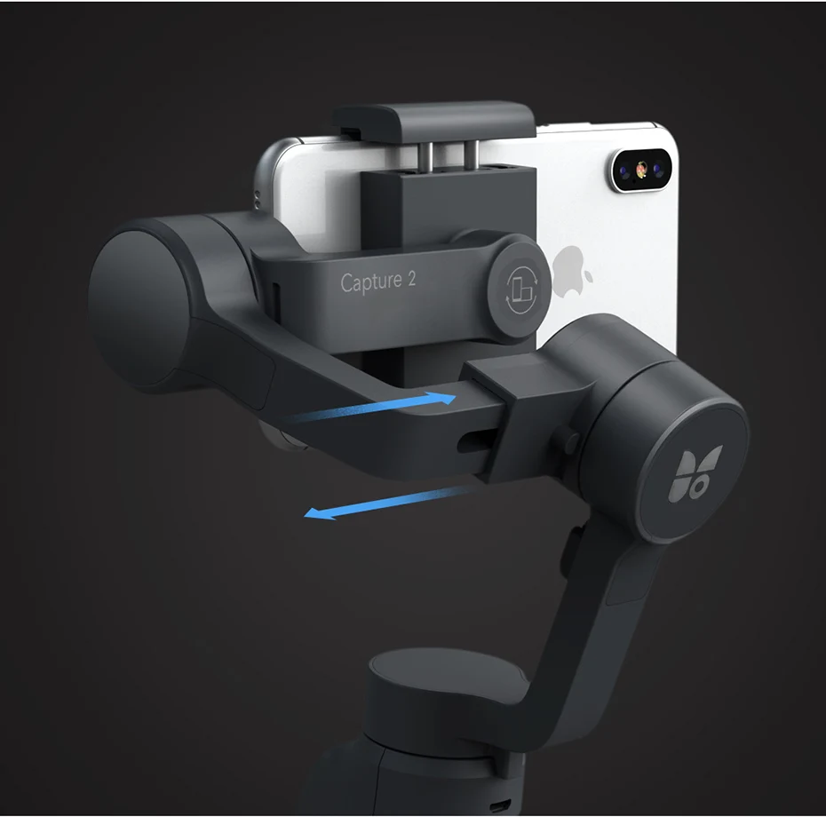 Funsnap Caputure 2 смартфон 3 оси Gimba Экшн камера Gimbal для IOS Andriod Gopro 7 6 5 eken Yi Gimbal комплект со светодиодный микрофоном