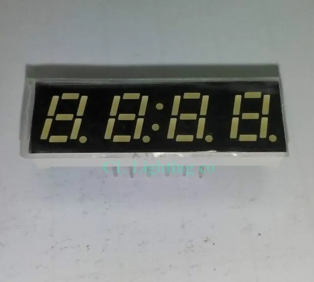 Цифровые часы с 7-метровым белым дисплеем 4-битный общий катодный Дисплей 0 28 &quot0