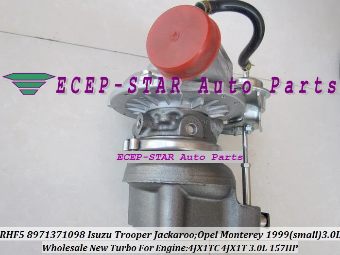 Турбокомпрессор RHF5 098 8971371098 для ISUZU Trooper 2000- Jackaroo 1999-04 OPEL Monterey 1998- 4JX1 4JX1TC 4JX1T 3.0L |