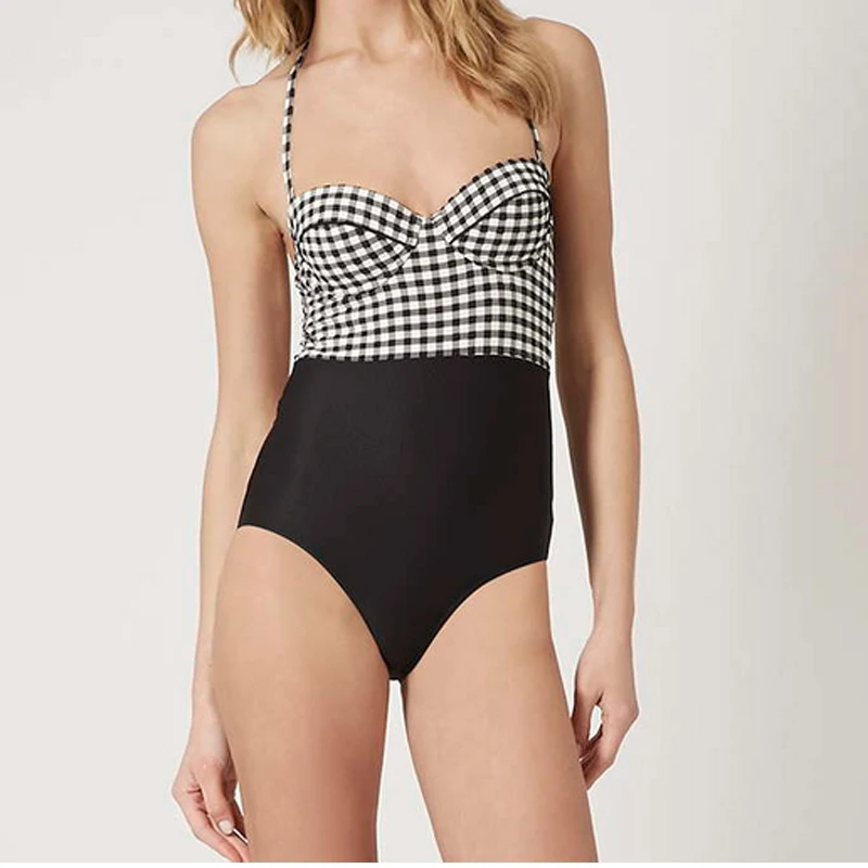 Цельные купальники купальные костюмы для женщин пуш ап с подкладкой высокое