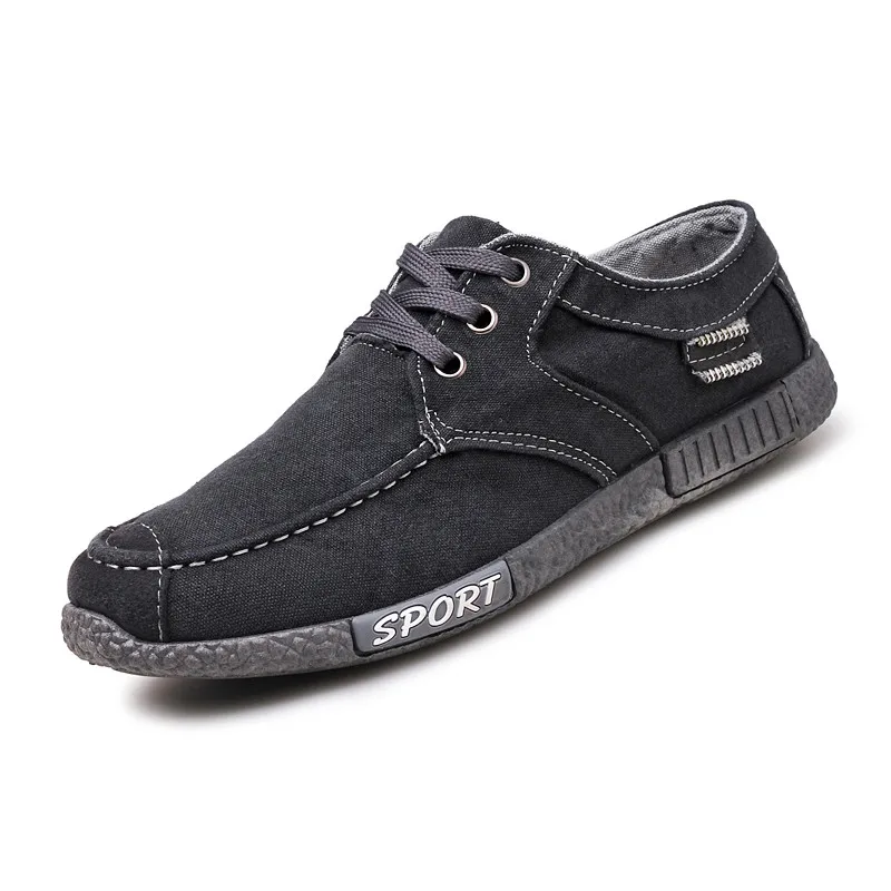 2019 джинсовая парусиновая мужская повседневная обувь дышащая для досуга Мужская