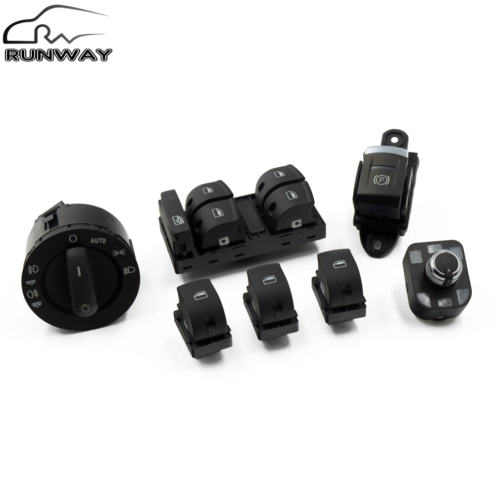 Зеркало для парковки 7 шт. переключатель AUDI A6 S6 C6 RS6 Allroad Quattro 4F0 959 851 855 565|mirror switch|4f0