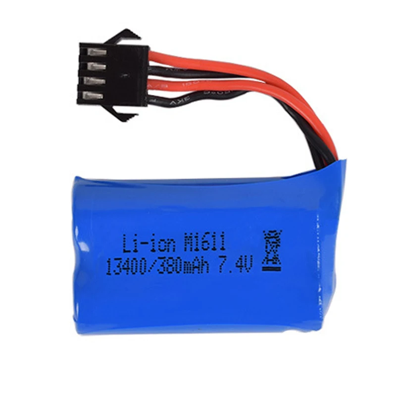 7,4 v(3.7vx2) 600mAh 380mah 15C 523450 13400 литий-ионный аккумулятор E561 и RC игрушки SM-4P батарея