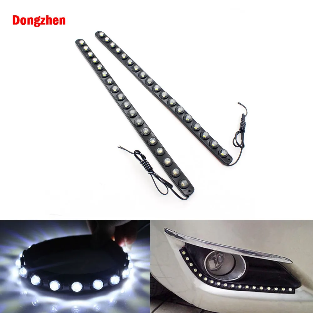 Dongzhen 2 шт. водостойкая Светодиодная лента светодио дный 18 led 36 см дневные ходовые