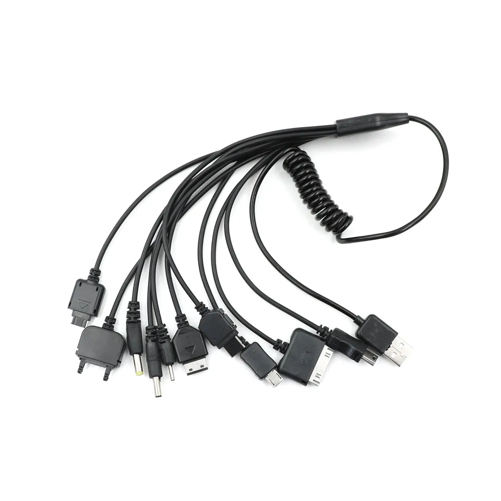 Универсальное многофункциональное зарядное устройство 10 в 1 USB кабель для