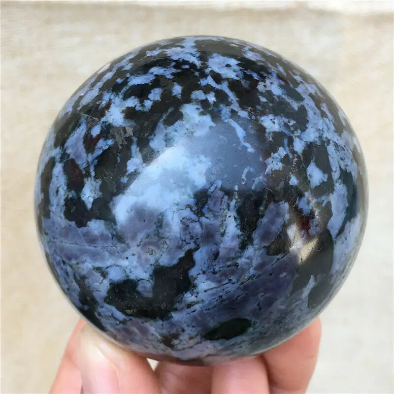 Натуральный стеклянный шар из яшмы gabbro 55 60 мм|Камни| |