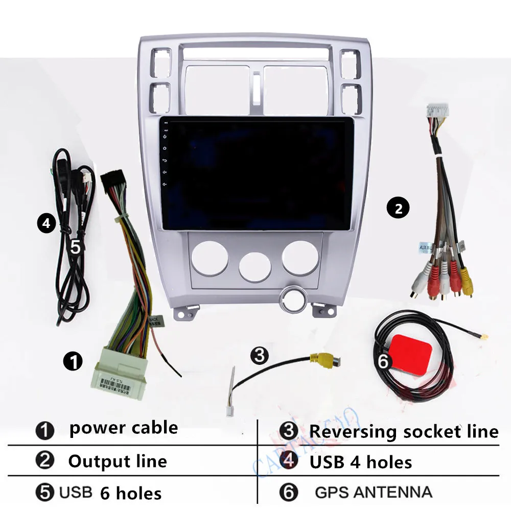 2 din Android 8,1 автомобильный dvd 2.5D HD 10," автомобильный радиоприемник с навигацией GPS Bluetooth мультимедийный плеер стерео для hyundai Tucson 2006-2013