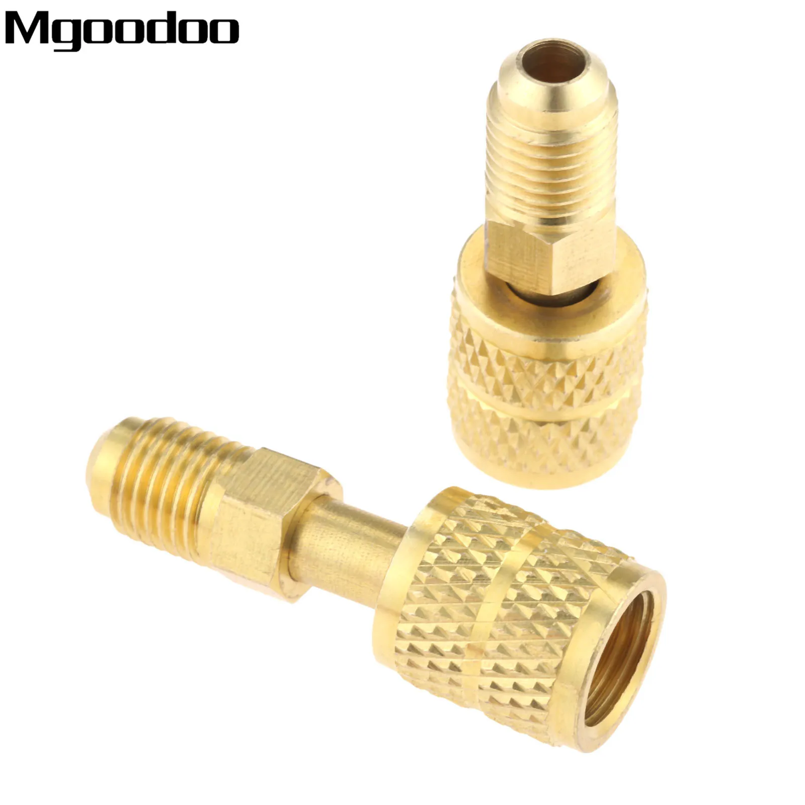 2x Mayitr R410a прямой переходник для мини переходник для кондиционеров со сплит-системой вентиляции и кондиционирования 1/" Мужской до 5/16" SAE женский зарядный шланг для вакуумного насоса