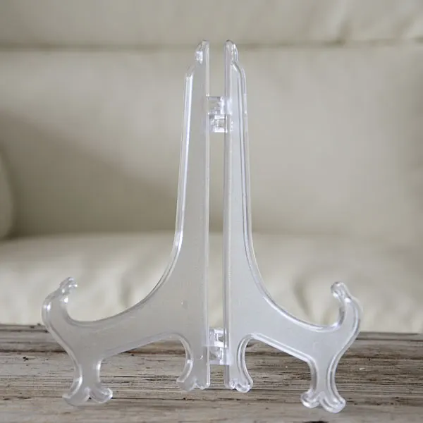 Мольберты из прозрачного пластика 5 дюймов или держатели пластин Пкг 12