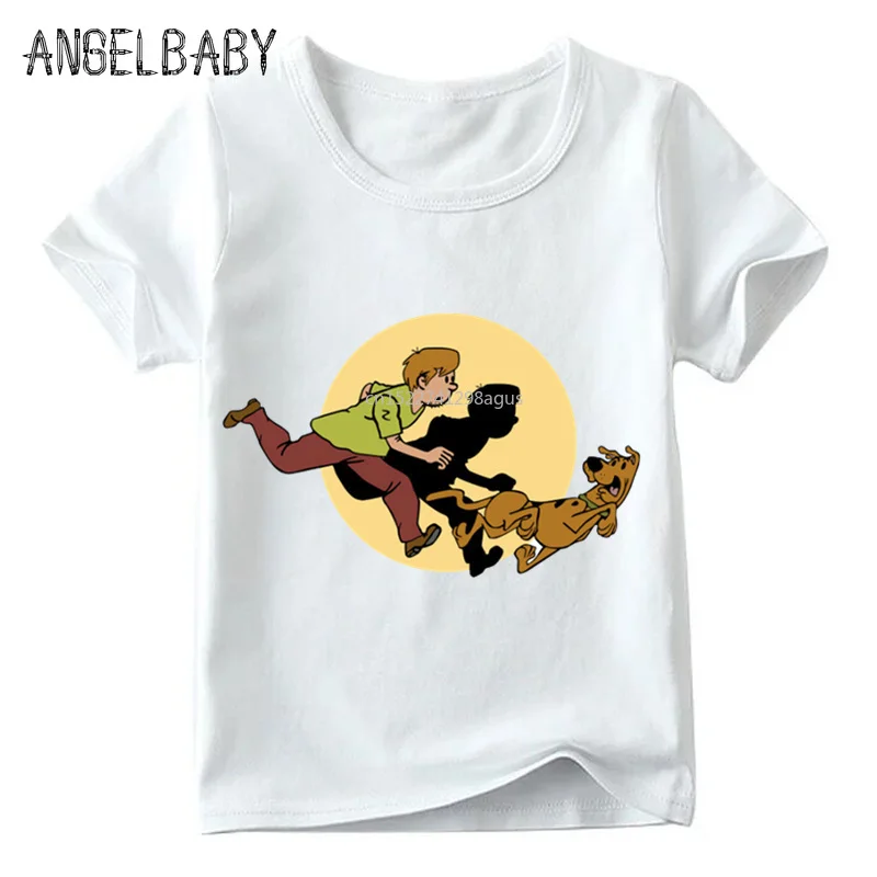 Футболка с принтом Mystery Machine для маленьких мальчиков и девочек Забавная детская