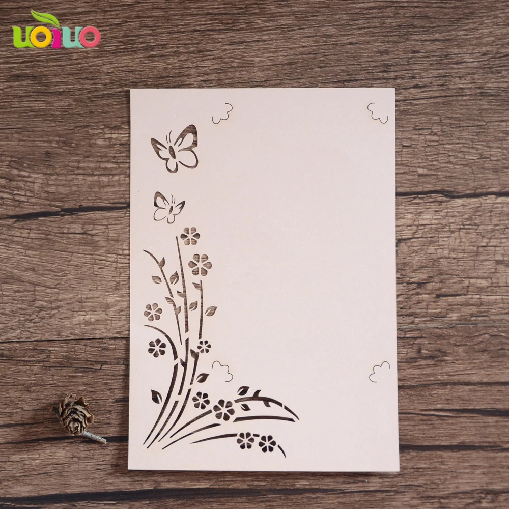 Поздравительные открытки ручной работы с лазерной резкой пригласительные