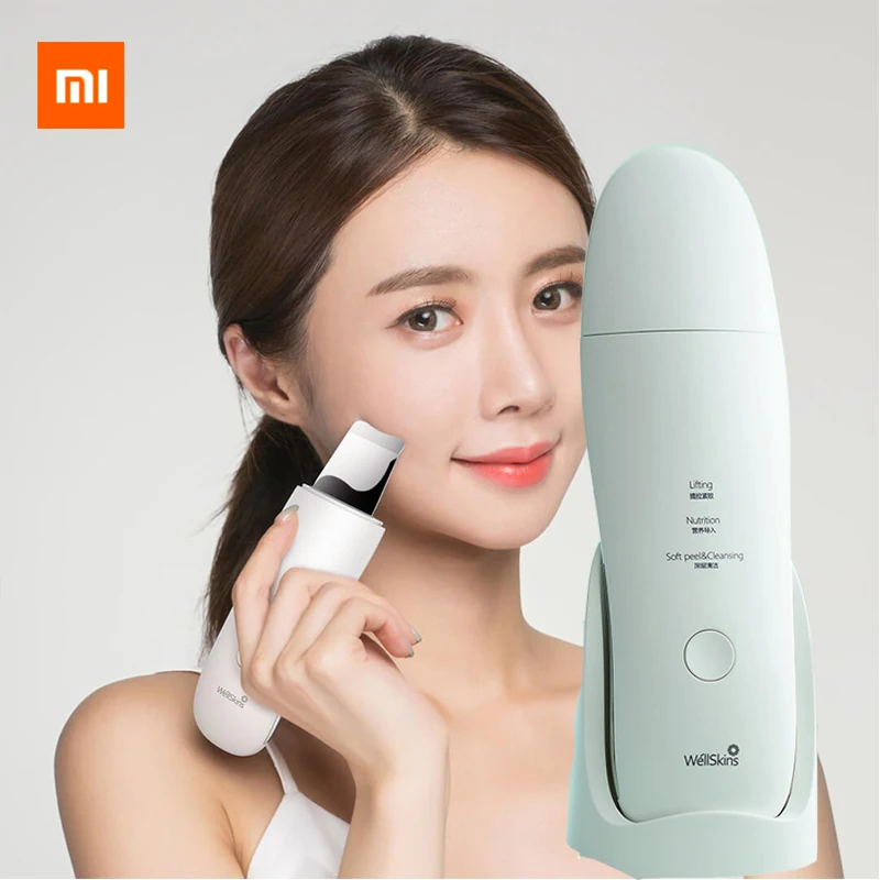 Xiaomi MIJIA ультразвуковой скребок для кожи лица глубокое очищение пилинг устройство