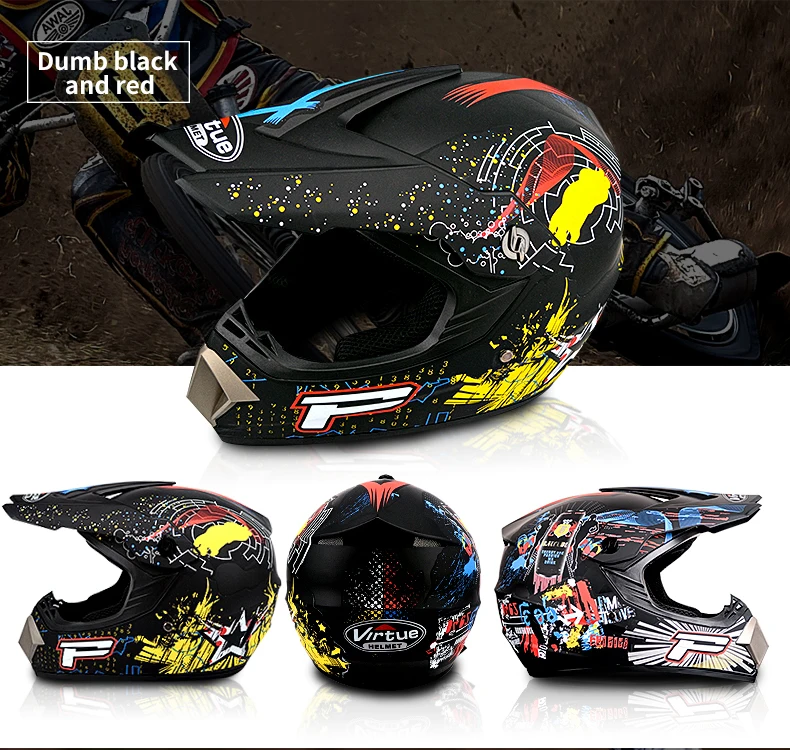 Профессиональный Гоночный Кроссовый шлем hors route Casque Moto Capacete Moto Casco внедорожный мультяшный детский мотоциклетный шлем